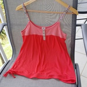 Free People floral straps tank top